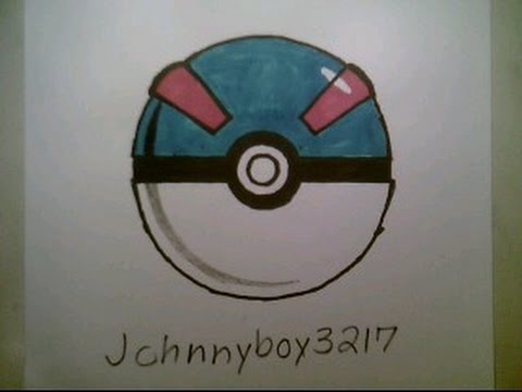 480x360 how to draw pokemon great ball pokeball go doodle sketch easy - Pokemon Ball Drawing