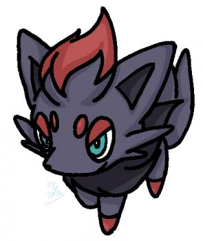 295x350 How To Draw Zorua - Pokemon Black And White Drawing
