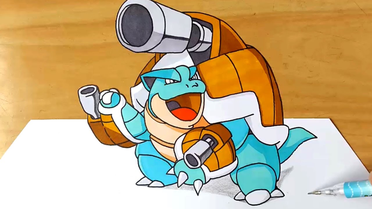 1280x720 how to draw mega blastoise pokemon - Pokemon Blastoise Drawing