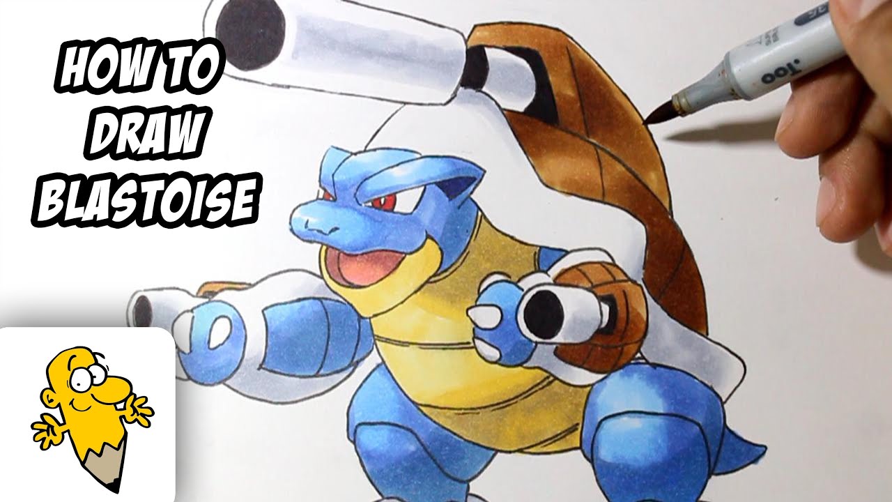 1280x720 how to draw mega blastoise - Pokemon Blastoise Drawing