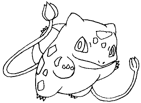485x356 How To Draw Bulbasaur From Pokemon Step - Pokemon Bulbasaur Drawing