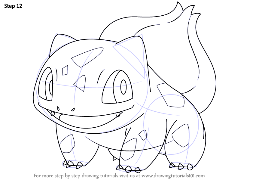 842x598 Learn How To Draw Bulbasaur From Pokemon - Pokemon Bulbasaur Drawing