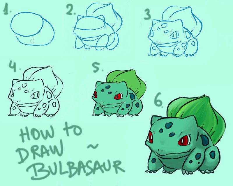 800x640 Steps How To Draw Pokemon Bulbasaur How To Draw - Pokemon Bulbasaur Drawing