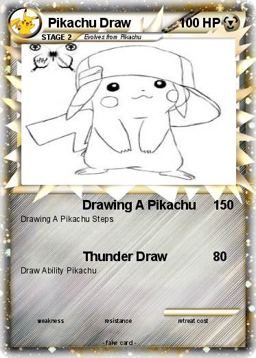 373x521 Pikachu Draw - Pokemon Card Drawing
