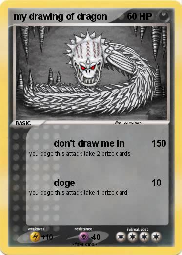 373x521 My Drawing Of Dragon - Pokemon Card Drawing