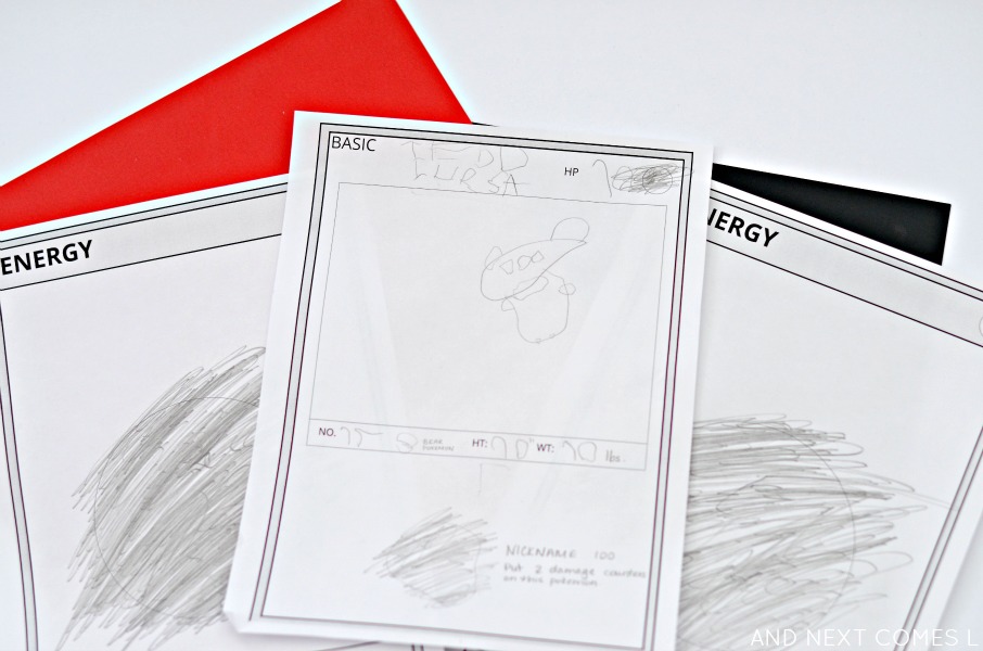 906x600 Diy Pokemon Cards {free Printable Template} And Next Comes L - Pokemon Card Drawing