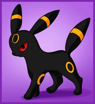318x350 How To Draw Umbreon - Pokemon Characters Drawing
