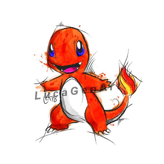 Pokemon Charmander Drawing