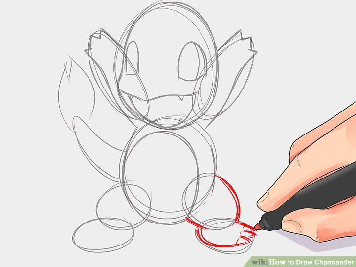 728x546 How To Draw Charmander - Pokemon Charmander Drawing