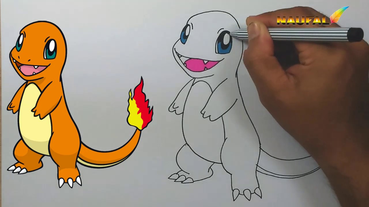 1280x720 How To Draw Charmander In Pokemon Movie - Pokemon Charmander Drawing