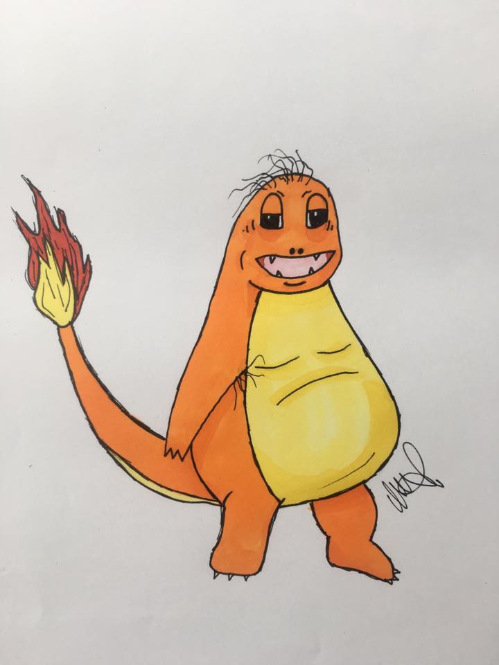 720x960 One Drawing A Day This Is Charmander Bad - Pokemon Charmander Drawing