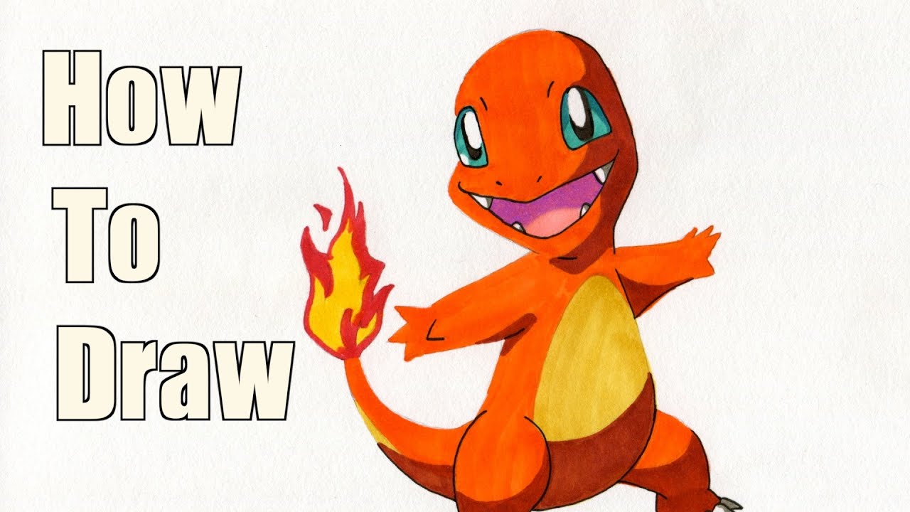 1280x720 How To Draw Charmander - Pokemon Charmander Drawing