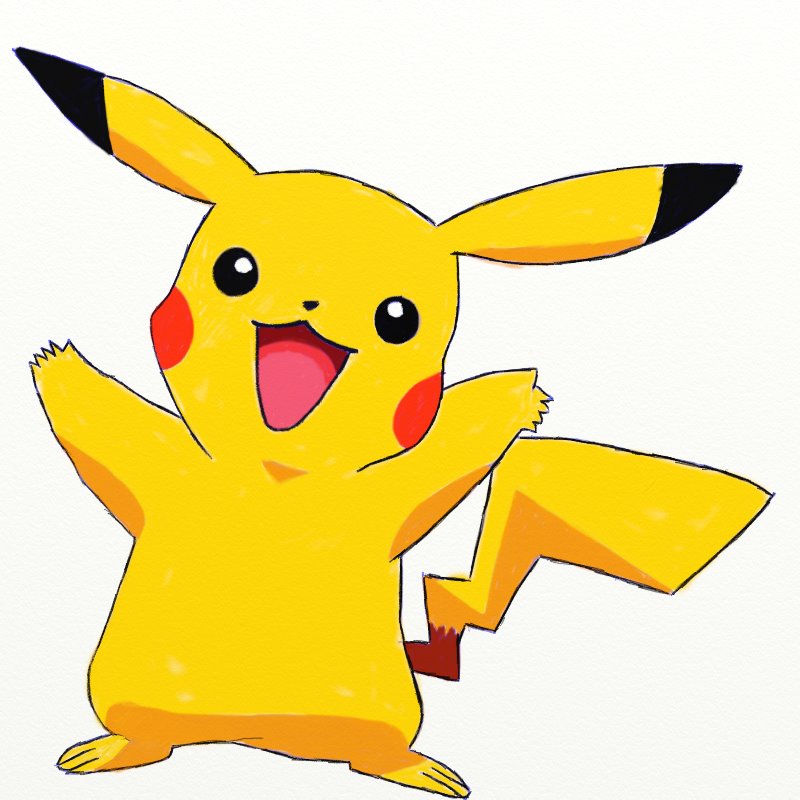 800x800 How To Draw Pikachu From Pokemon - Pokemon Drawing