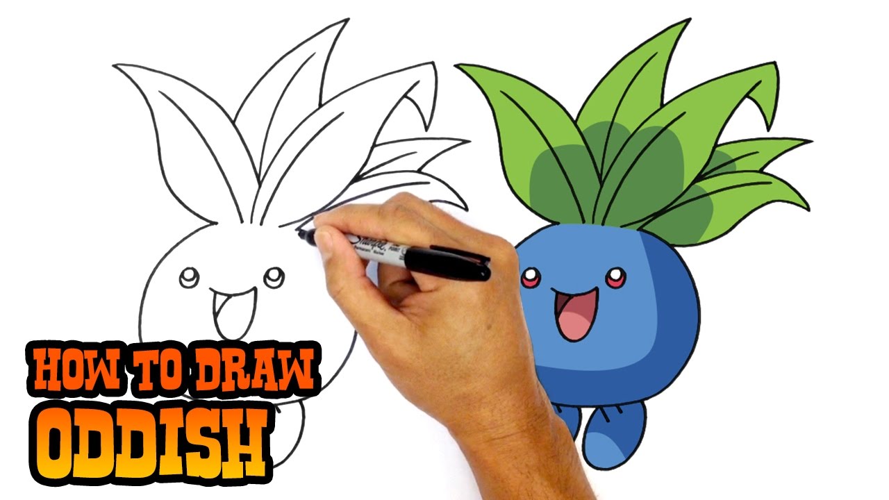 1280x720 How To Draw Pokemon Oddish - Pokemon Drawing