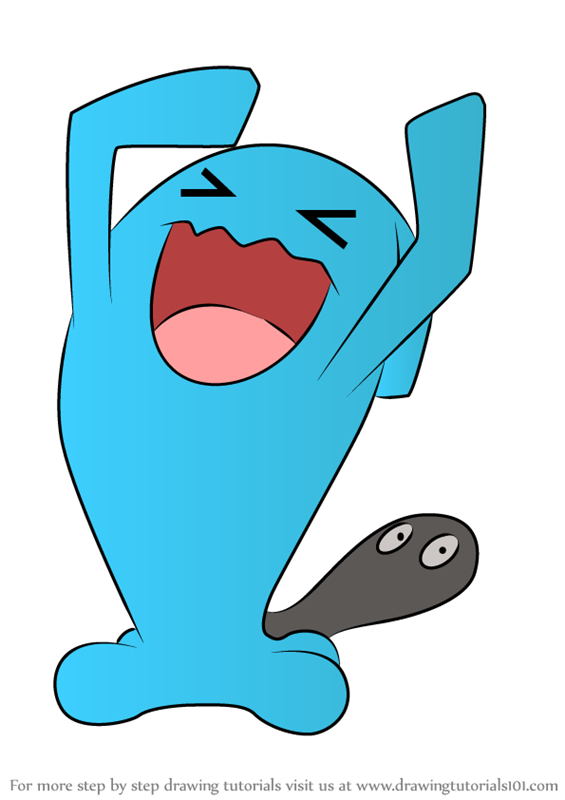 565x800 Learn How To Draw Wobbuffet From Pokemon - Pokemon Drawing