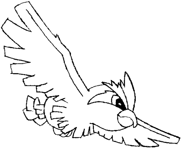 600x493 How To Draw Pidgey From Pokemon With Easy Step - Pokemon Drawing Easy