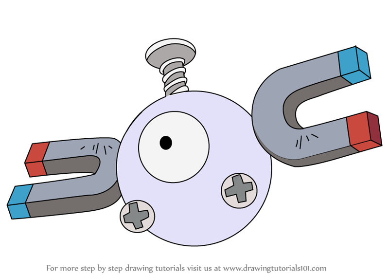 800x565 Learn How To Draw Magnemite From Pokemon - Pokemon Drawing Easy