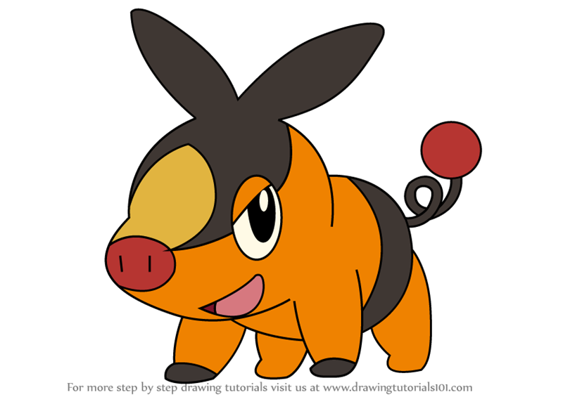 800x565 Learn How To Draw Tepig From Pokemon - Pokemon Drawing Easy