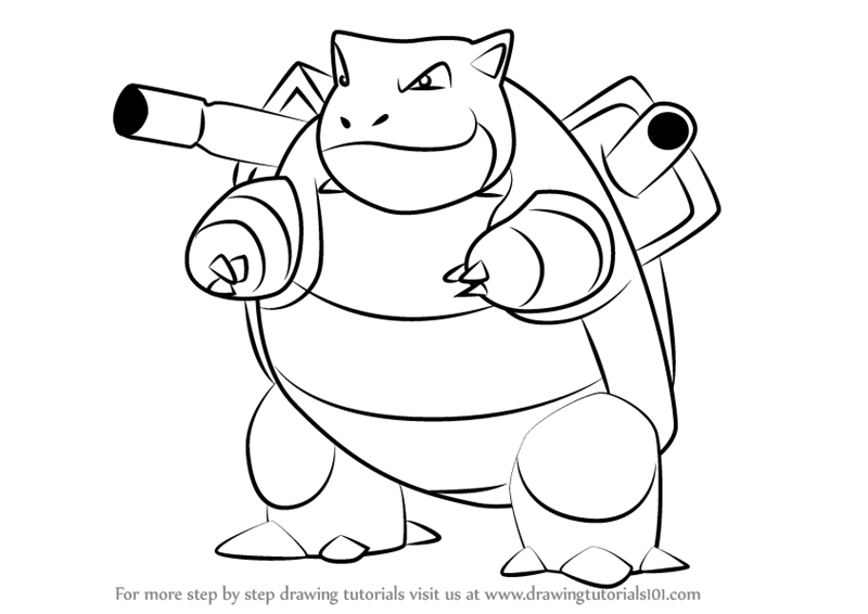 800x566 learn how to draw blastoise from pokemon go - Pokemon Drawing Games