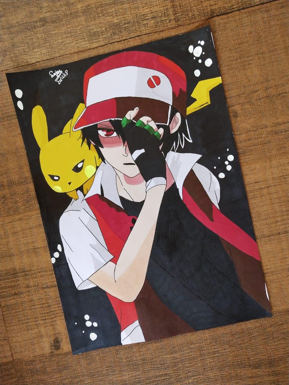 960x1280 Red From The Original Games! Drawing Made - Pokemon Drawing Games