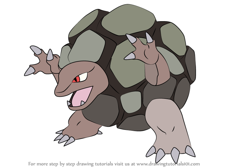 800x565 Learn How To Draw Golem From Pokemon - Pokemon Drawing Images