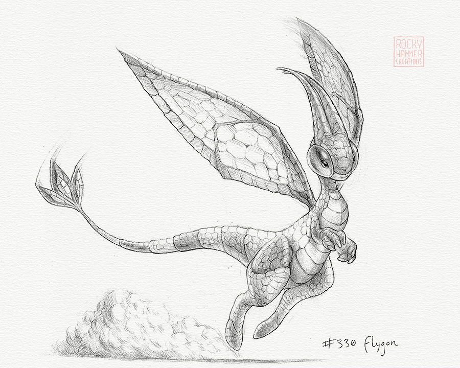 900x720 Detailed Pencil Drawings I Made Of Flygon And The Pokemon It - Pokemon Drawing Images