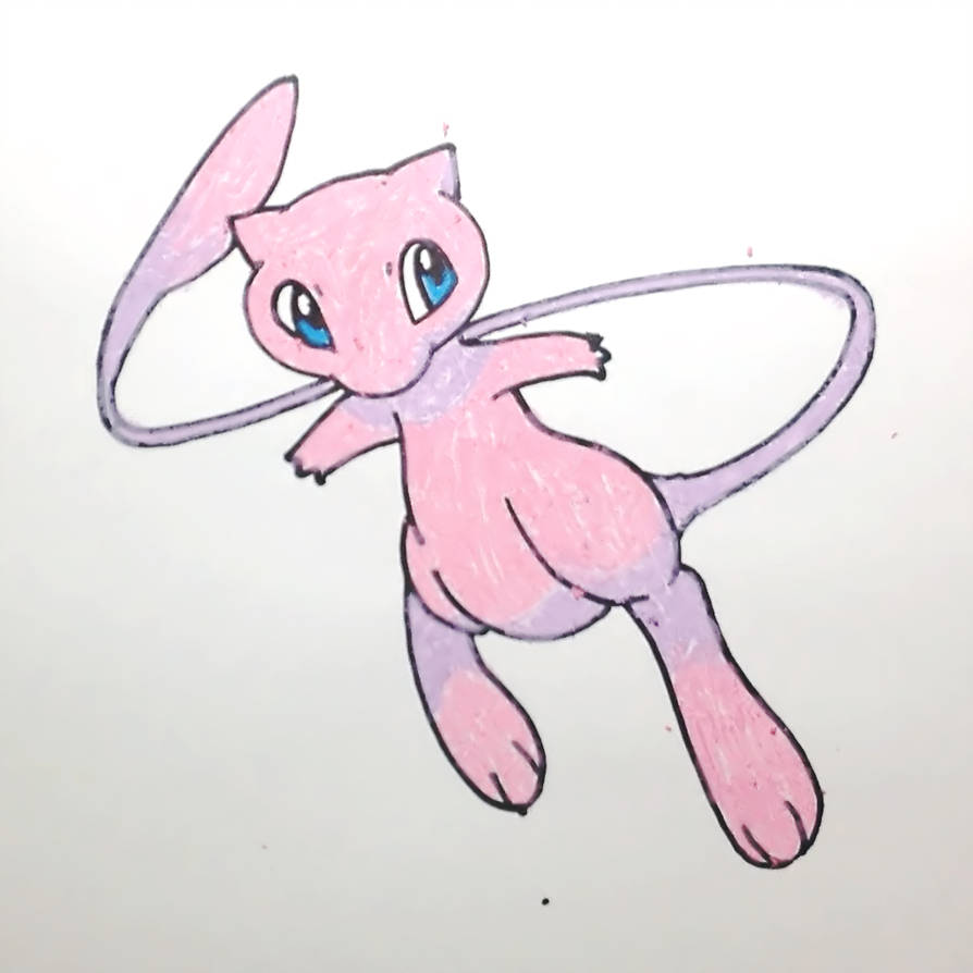 894x894 how to draw mew pokemon step - Pokemon Drawing Mew