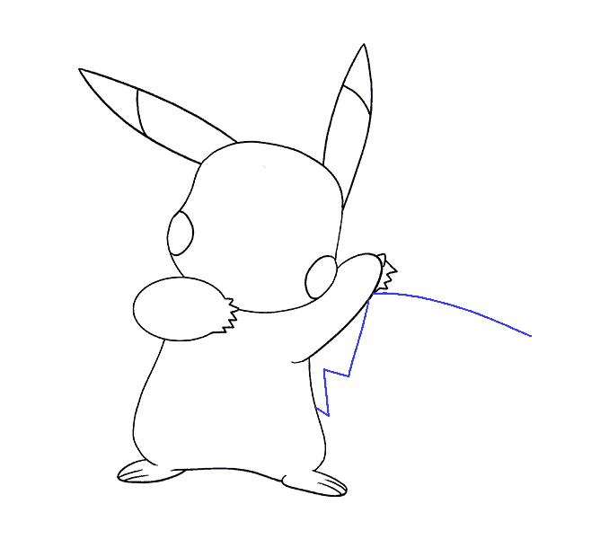 678x600 how to draw a pikachu easy drawing guides - Pokemon Line Drawing