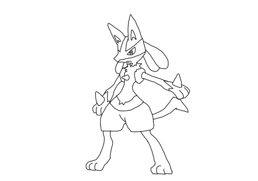 Pokemon Lucario Drawing at PaintingValley.com | Explore collection of ...