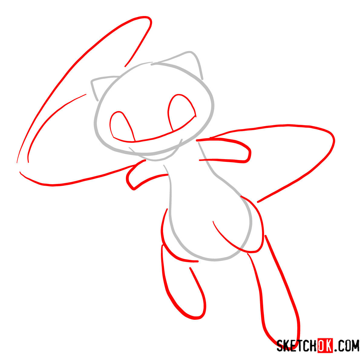 1200x1200 how to draw mew pokemon - Pokemon Mew Drawing