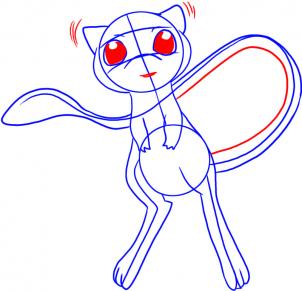 302x291 how to draw mew - Pokemon Mew Drawing