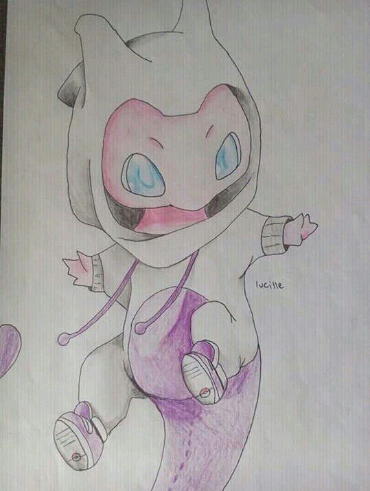 539x714 pokemon mew onesie drawing amino - Pokemon Mew Drawing