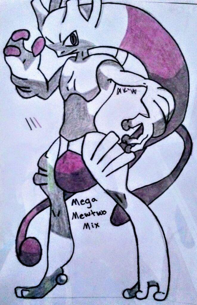661x1024 Mega Mewtwo Mix Drawing Amino - Pokemon Mewtwo Drawing