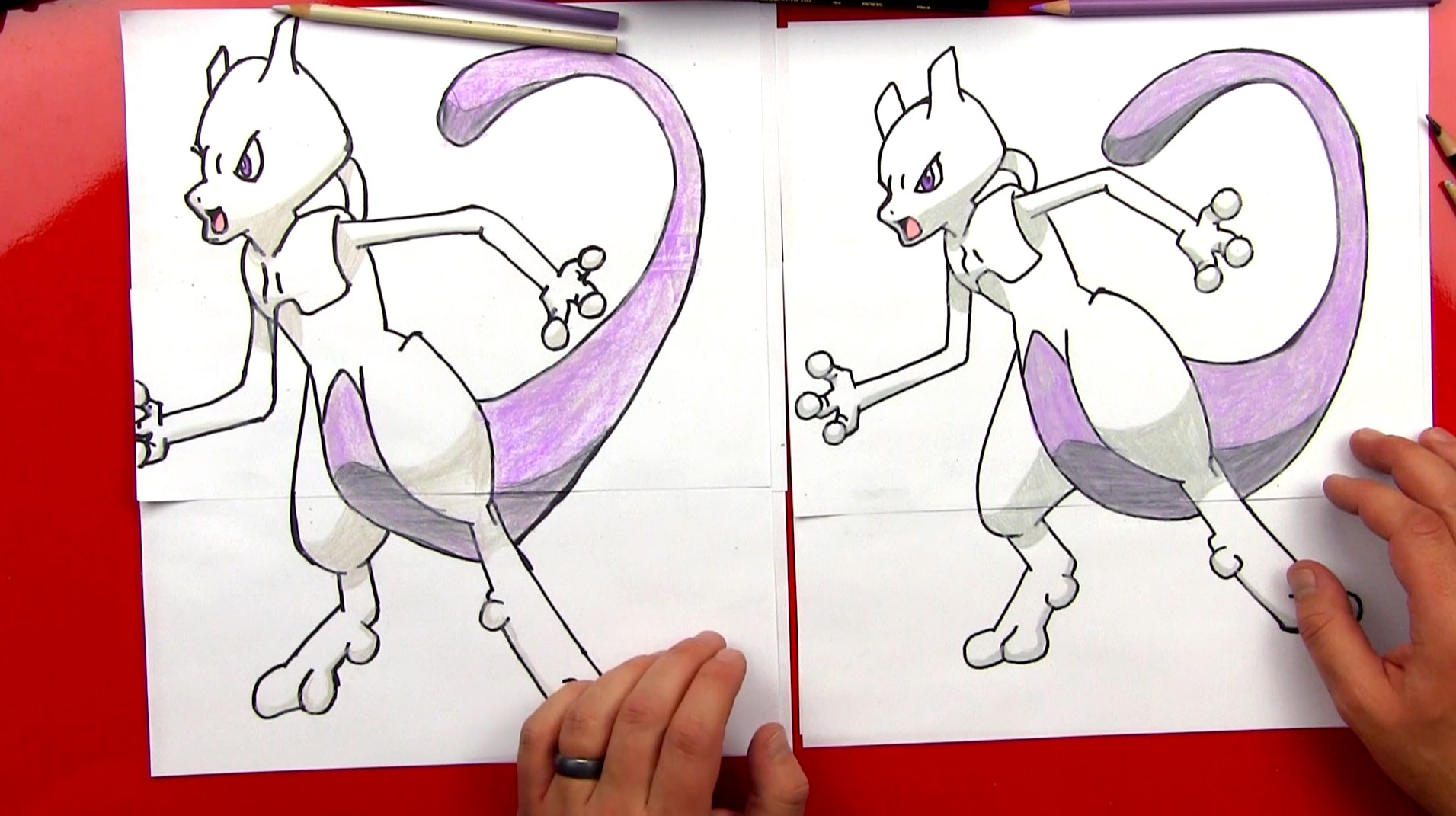 1911x1071 How To Draw Mewtwo From Pokemon - Pokemon Mewtwo Drawing