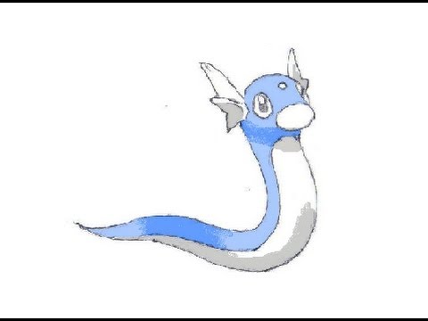 480x360 how to draw dratini from pokemon - Pokemon Pencil Drawing