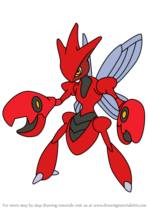 565x800 Learn How To Draw Scizor From Pokemon - Pokemon Pictures Drawing