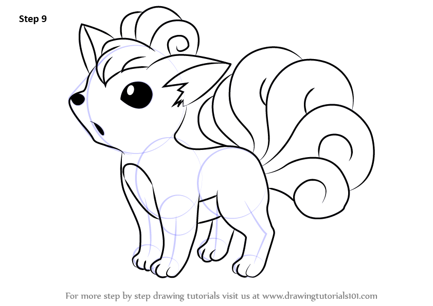 842x596 Learn How To Draw Vulpix From Pokemon - Pokemon Pictures Drawing
