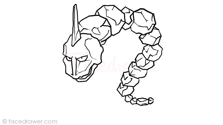 768x432 Onix Easy Step - Pokemon Pictures Drawing