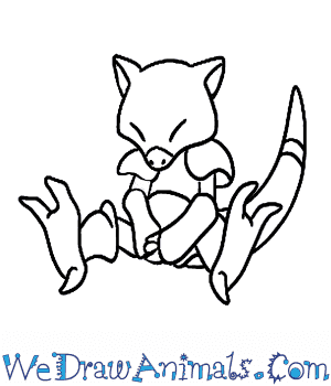 300x350 How To Draw Abra Pokemon - Pokemon Pictures Drawing
