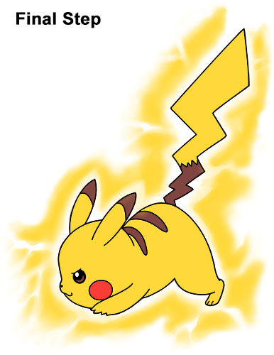 386x500 How To Draw Pikachu - Pokemon Pikachu Drawing