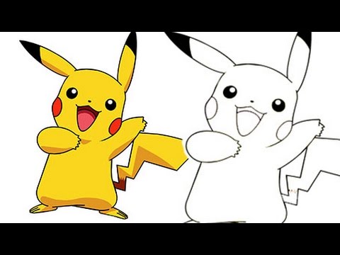 480x360 pikachu to draw pikachu step - Pokemon Pikachu Drawing