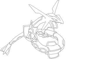 300x200 How To Draw Rayquaza - Pokemon Rayquaza Drawing