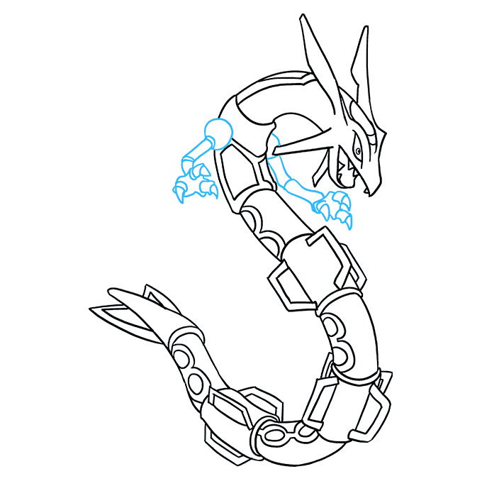 680x678 How To Draw Rayquaza - Pokemon Rayquaza Drawing