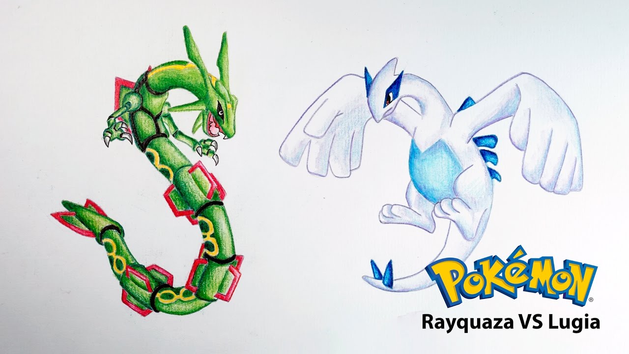 1280x720 legendary - Pokemon Rayquaza Drawing