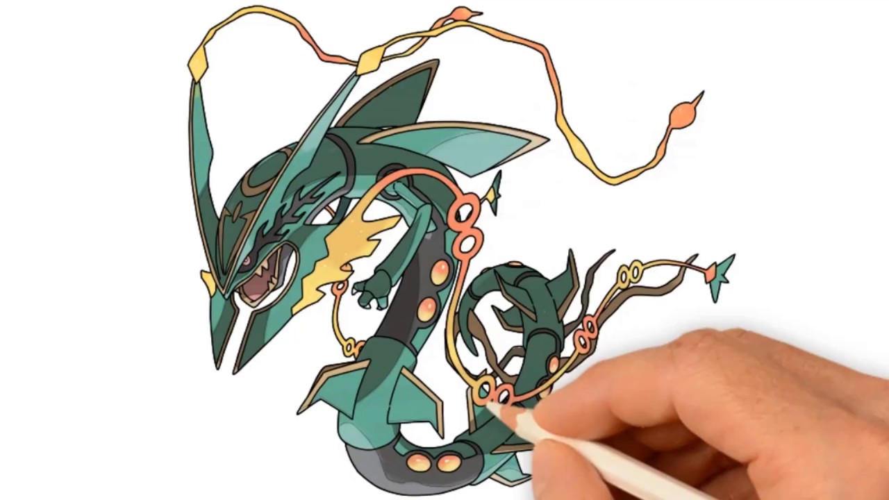 Pokemon Rayquaza Drawing at PaintingValley.com | Explore collection of