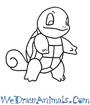 300x350 How To Draw Squirtle Pokemon - Pokemon Squirtle Drawing