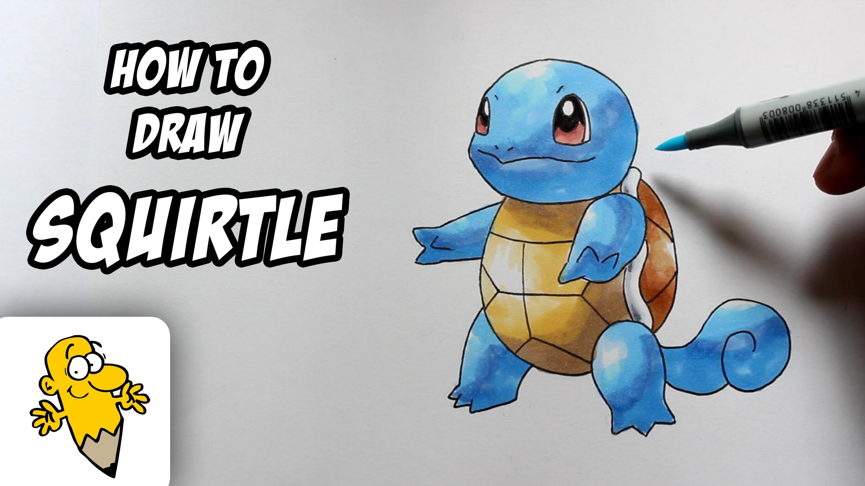 3000x1688 How To Draw Squirtle - Pokemon Squirtle Drawing