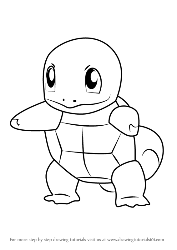 566x800 learn how to draw squirtle from pokemon go - Pokemon Squirtle Drawing