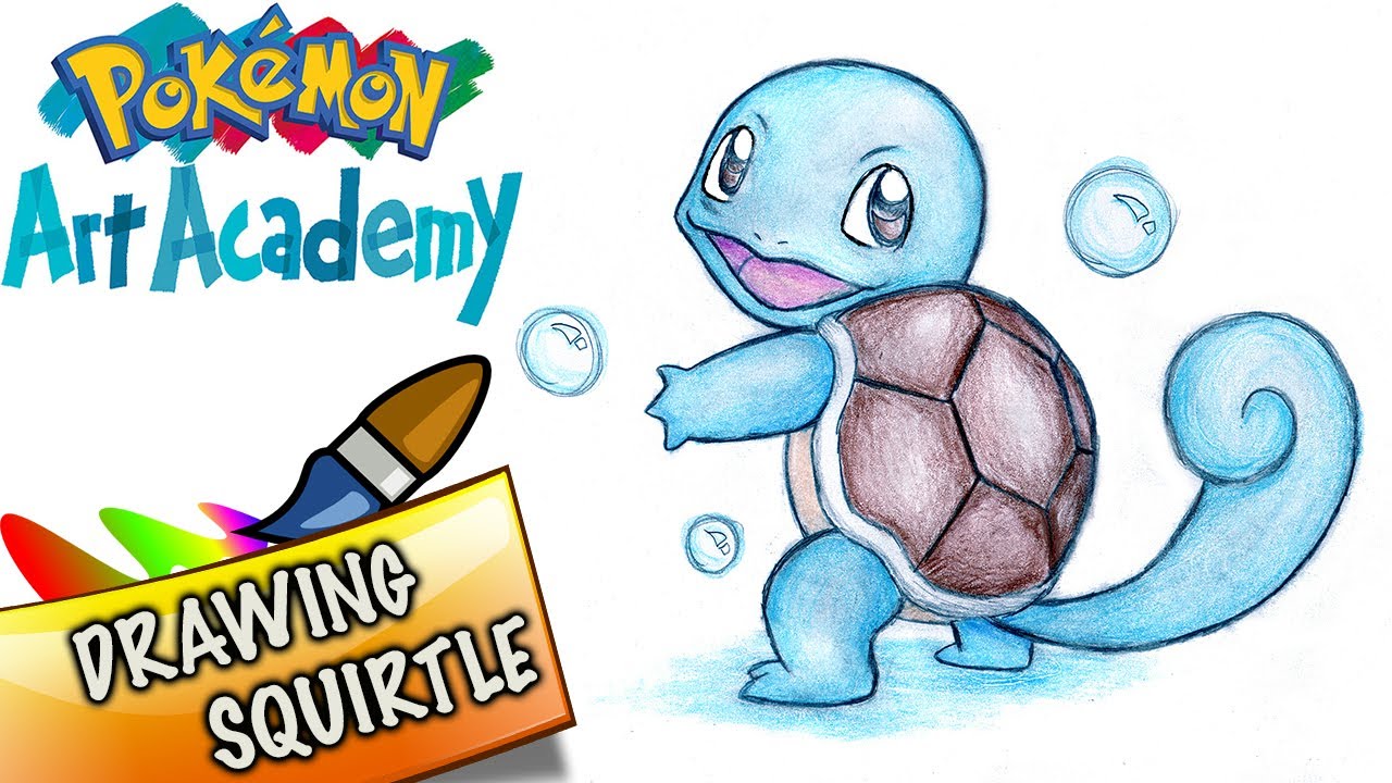 1280x720 pokemon art academy gameplay - Pokemon Squirtle Drawing