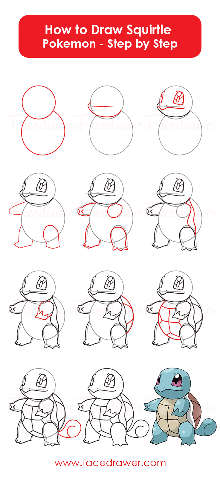 736x1600 You Like The Cute Squirtle Pokemon Learn How To Draw Squirtle - Pokemon Squirtle Drawing